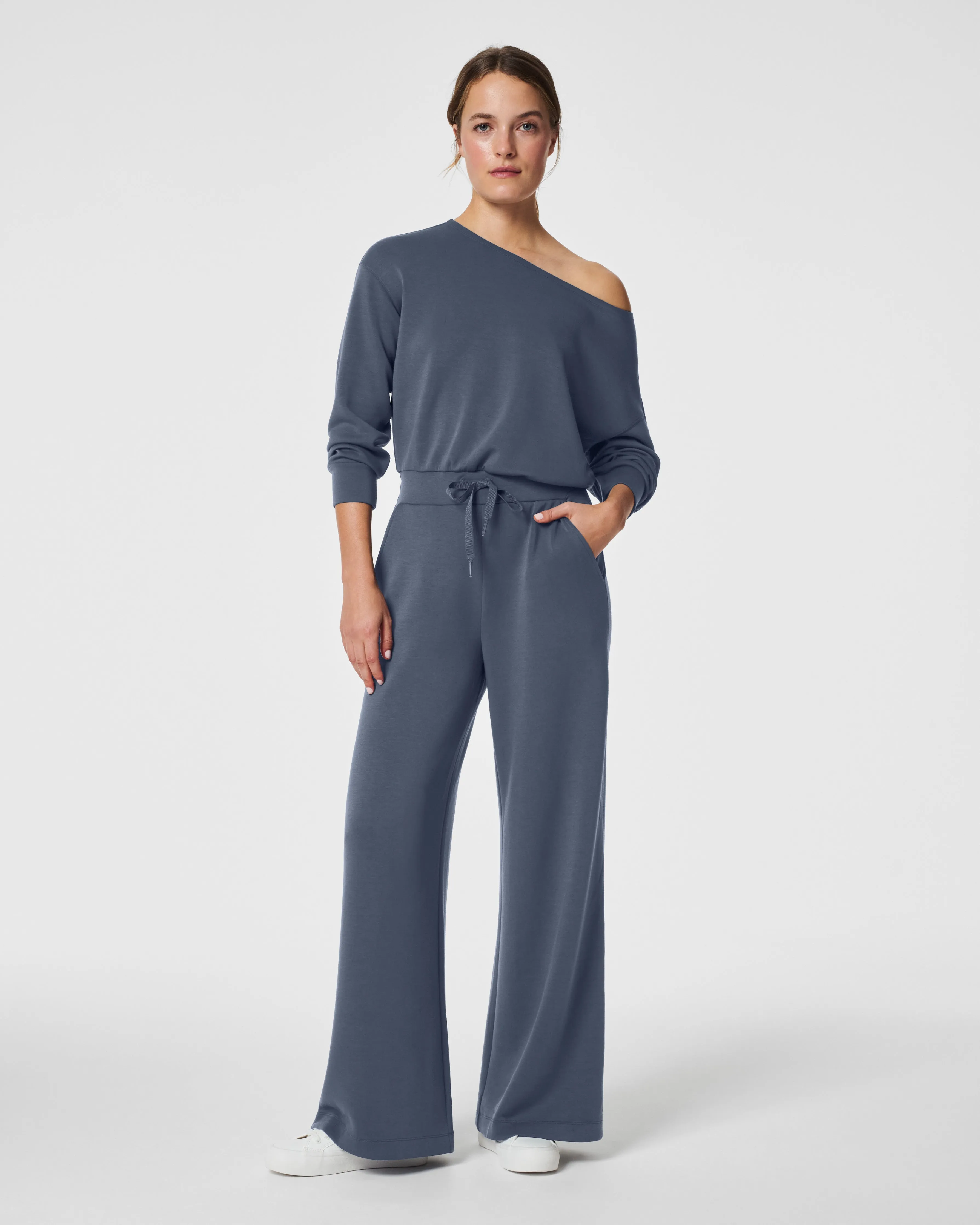 Chic Off-Shoulder AirEssentials Jumpsuit for Effortless Style and Comfort