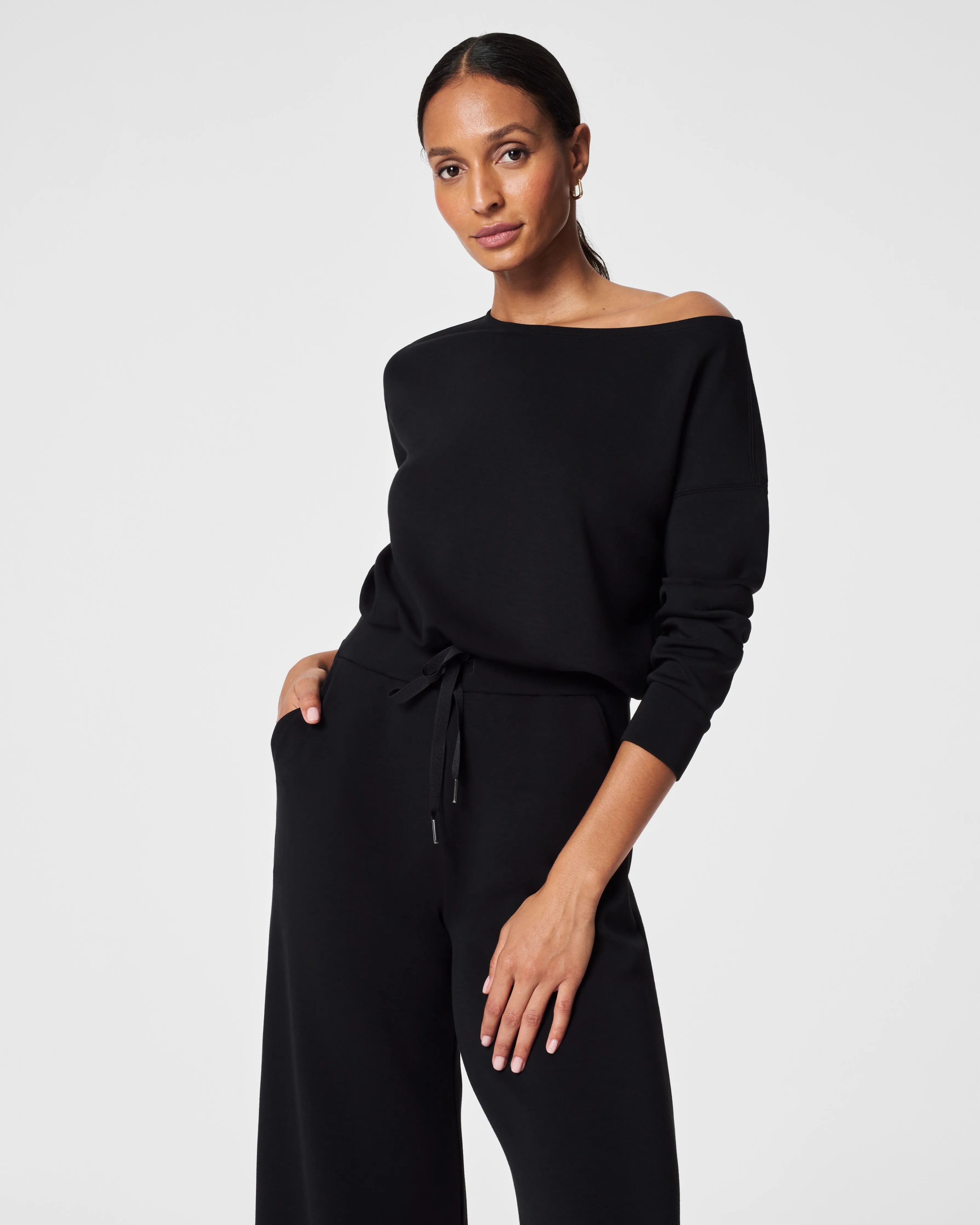 Chic Off-Shoulder AirEssentials Jumpsuit for Effortless Style and Comfort