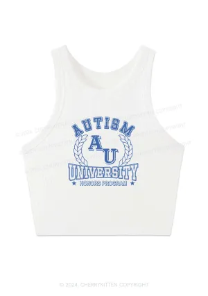 AU University Y2K Crop Tank Top Cherrykitten