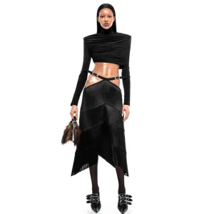 Crop Jersey Top - S - M
