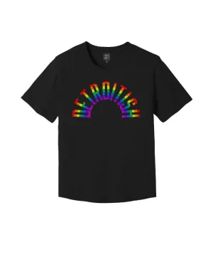 Ink Detroit Detroitish Rainbow Kinda Cropped T-Shirt - Black