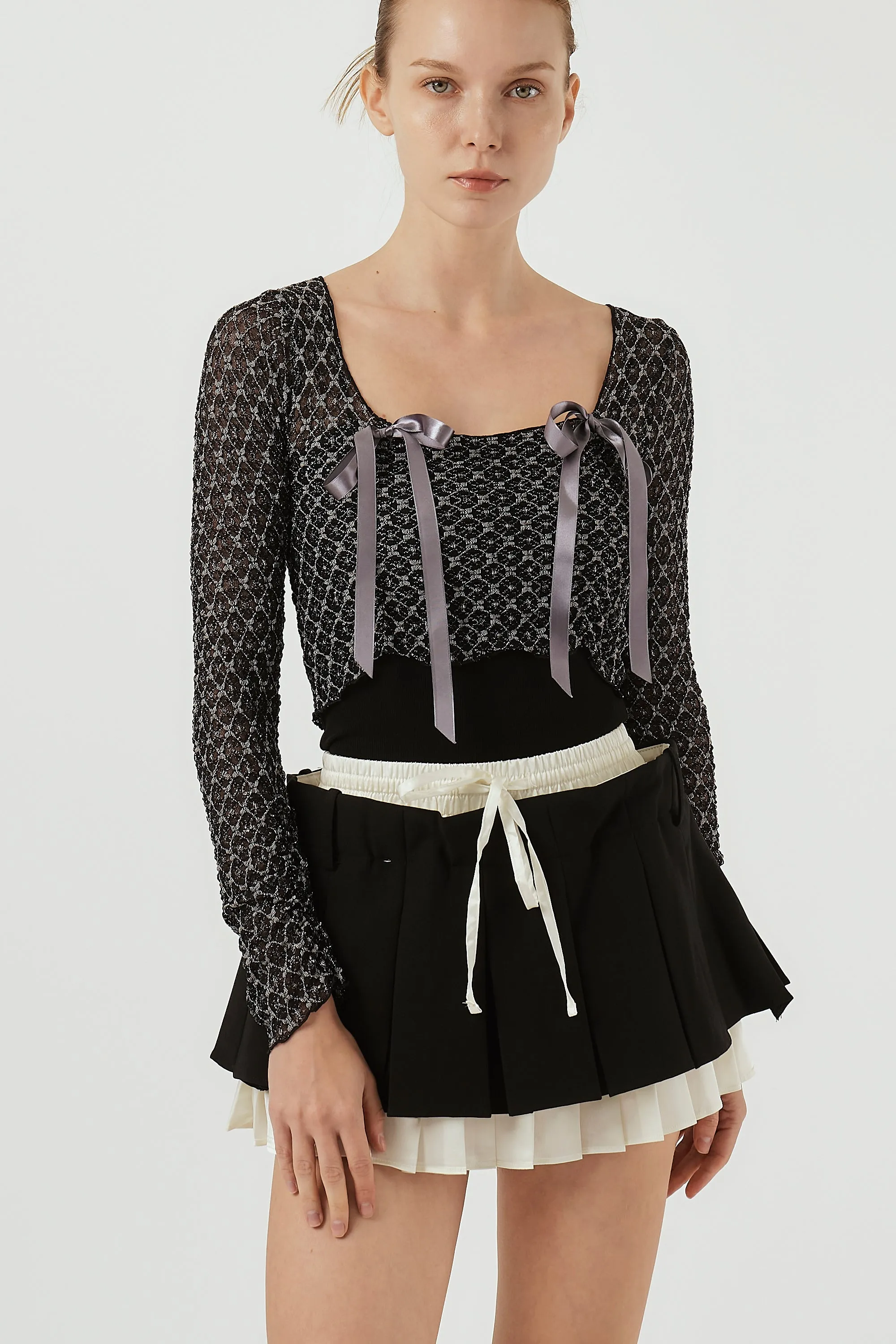 Isabella Lace Cropped Top