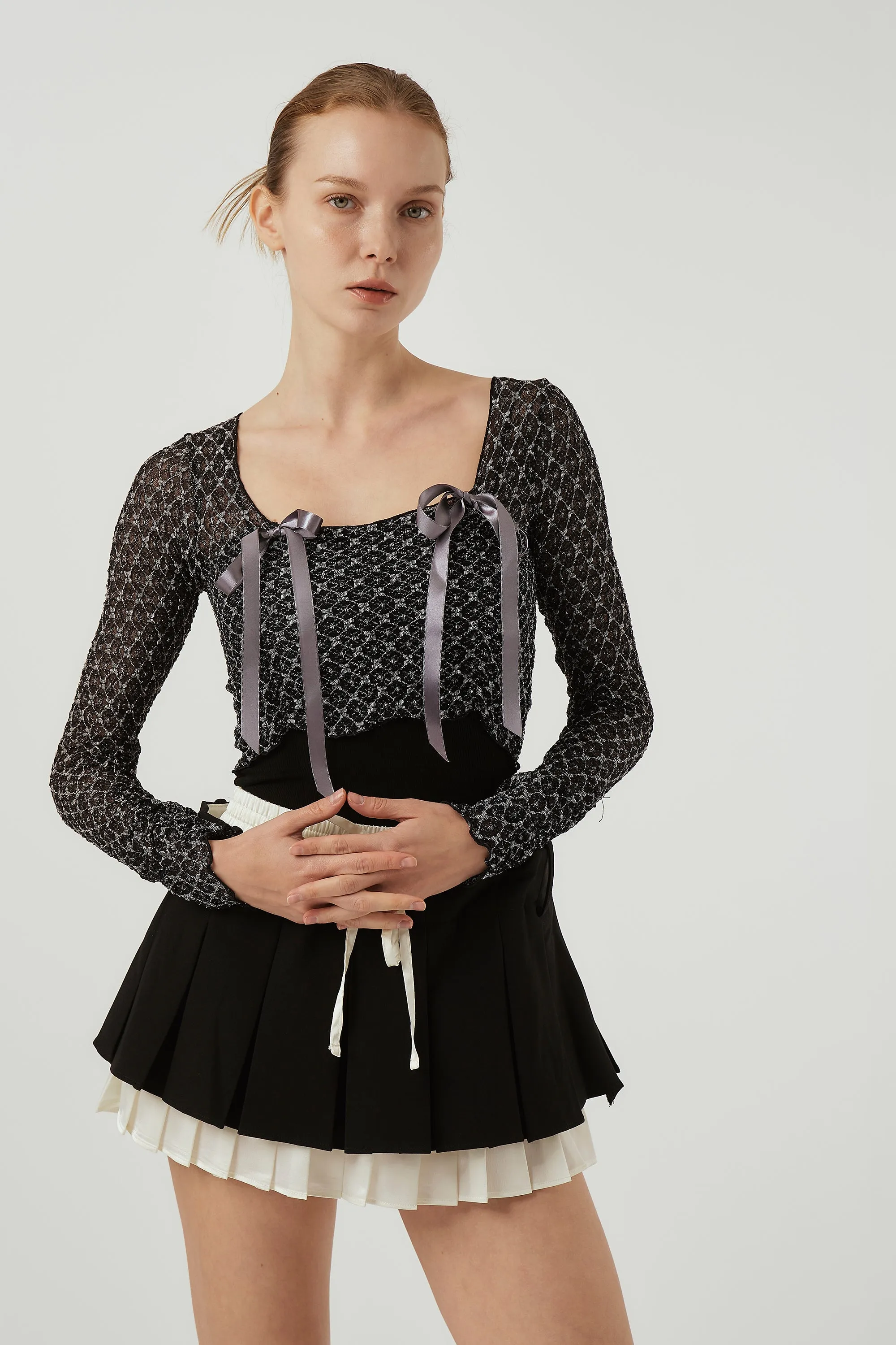Isabella Lace Cropped Top