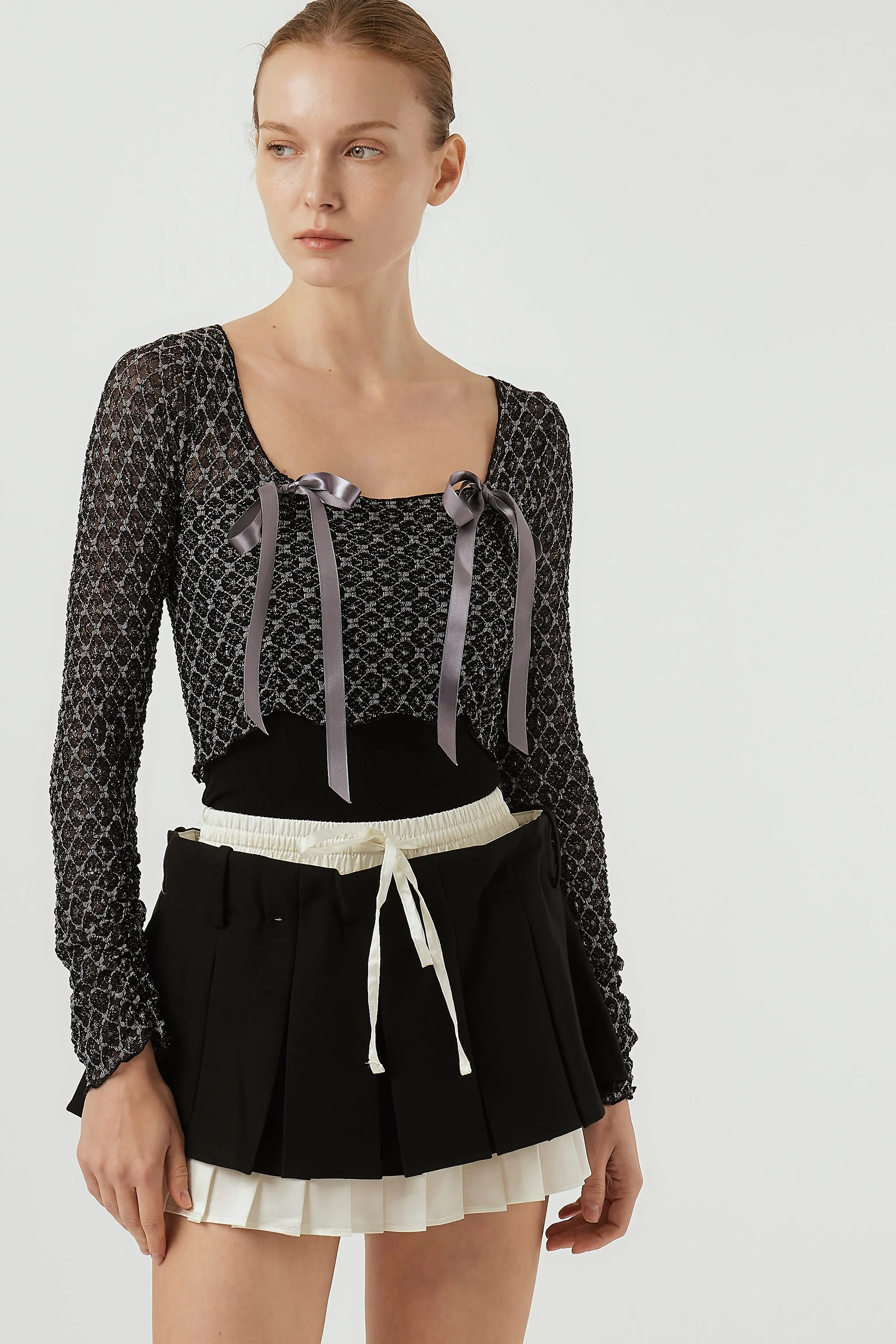 Isabella Lace Cropped Top