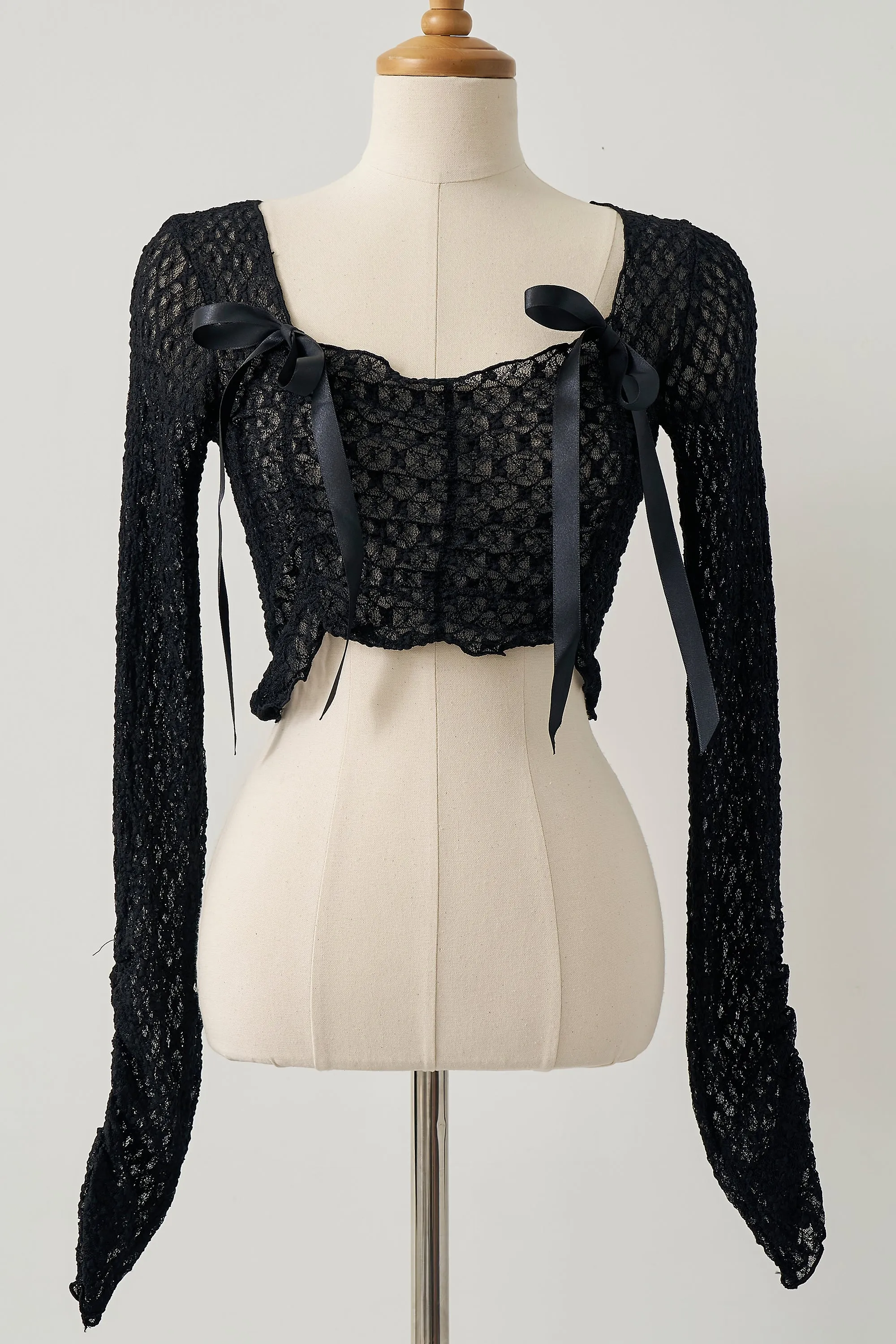 Isabella Lace Cropped Top