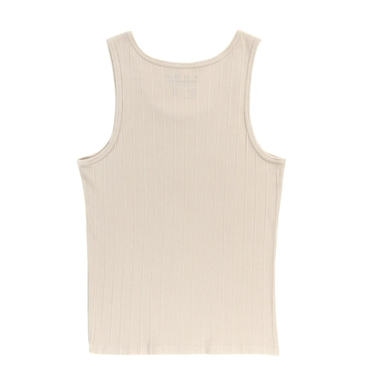 Ecru Ribbed Tank Top Made with MF-Pen